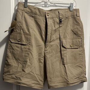 Tag Tan Cargo Shorts Durable Outdoor Wear